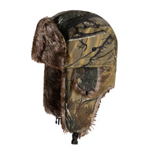 Load image into Gallery viewer, Outdoor Earflap Hat Lei Feng Hat Camouflage Warm Winter Elderly Hat Cap Thick Flaps Ski Hat Unisex Trapper Bomber Cap Earflapp
