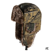Load image into Gallery viewer, Outdoor Earflap Hat Lei Feng Hat Camouflage Warm Winter Elderly Hat Cap Thick Flaps Ski Hat Unisex Trapper Bomber Cap Earflapp
