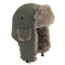 Load image into Gallery viewer, Unisex Winter Russian Hat Trapper Bomber Warm Trooper Ear Flaps Cap Headwear Bonnet Men Women Thick Ski Hat Fluffy Faux Fur Cap
