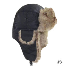 Load image into Gallery viewer, Unisex Winter Russian Hat Trapper Bomber Warm Trooper Ear Flaps Cap Headwear Bonnet Men Women Thick Ski Hat Fluffy Faux Fur Cap
