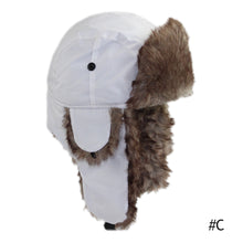 Load image into Gallery viewer, Unisex Winter Russian Hat Trapper Bomber Warm Trooper Ear Flaps Cap Headwear Bonnet Men Women Thick Ski Hat Fluffy Faux Fur Cap
