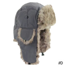 Load image into Gallery viewer, Unisex Winter Russian Hat Trapper Bomber Warm Trooper Ear Flaps Cap Headwear Bonnet Men Women Thick Ski Hat Fluffy Faux Fur Cap
