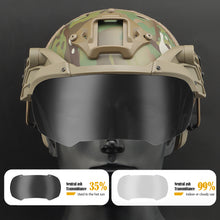 Load image into Gallery viewer, Adjustable Tactical Helmet Flip Goggles Airsoft Paintball FAST Helmet Windproof Anti Fog CS Wargame Protection Anti-frog Goggles
