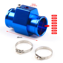 Load image into Gallery viewer, Water Temp Temperature Joint Pipe Sensor Gauge Radiator Size 26mm 28mm 30mm 32mm 34mm 36mm 38mm 40mm Hose Adapter

