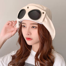 Load image into Gallery viewer, Folding Glasses Hat Personalized Fashion Solid Color Hat Cotton Casual Hat Outdoor Sun Protection Sun Hat
