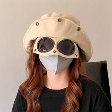 Load image into Gallery viewer, Folding Glasses Hat Personalized Fashion Solid Color Hat Cotton Casual Hat Outdoor Sun Protection Sun Hat
