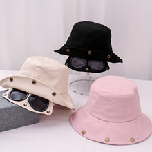 Load image into Gallery viewer, Folding Glasses Hat Personalized Fashion Solid Color Hat Cotton Casual Hat Outdoor Sun Protection Sun Hat
