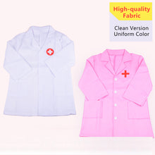 Load image into Gallery viewer, 1 Set Kids Doctor Simulation Nurse Uniform Cosplay Family Parent-Child Games Cross Coat Halloween Carnival Performance Costume
