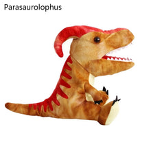 Load image into Gallery viewer, Dinosaur Plush Hand Puppet Toys Role Play Bedtime Story Props Kindergarten performance Lifelike Gloves 11 Style Triceratop Tyrannosaurus
