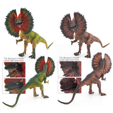 Load image into Gallery viewer, Jurassic Dinosaur Simulation Toy PVC Action Figure Dino Model Toys Lifelike Dilophosaurus Raptor Dinosaurs Ornaments Mouth Can Be Closed
