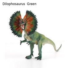 Load image into Gallery viewer, Jurassic Dinosaur Simulation Toy PVC Action Figure Dino Model Toys Lifelike Dilophosaurus Raptor Dinosaurs Ornaments Mouth Can Be Closed
