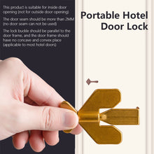 Load image into Gallery viewer, Childproof Portable Hotel Door Lock Live Alone Self-defense Door Stop Travel Anti-theft Door Stopper Safety Latch
