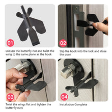 Load image into Gallery viewer, Childproof Portable Hotel Door Lock Live Alone Self-defense Door Stop Travel Anti-theft Door Stopper Safety Latch
