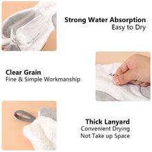 Load image into Gallery viewer, Cute Cartoon Cat Hand Towel Super Absorbent Microfiber Coral Fleece Kitchen Towel High-efficiency Tableware Cleaning Cloth Tools for Child

