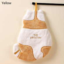 Load image into Gallery viewer, Cute Cartoon Cat Hand Towel Super Absorbent Microfiber Coral Fleece Kitchen Towel High-efficiency Tableware Cleaning Cloth Tools for Child
