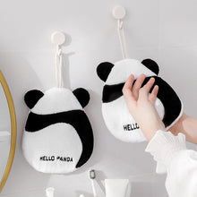 Load image into Gallery viewer, Cute Cartoon Panda Hand Towel Super Absorbent Microfiber Coral Fleece Kitchen Handkerchief High-efficiency Tableware Cleaning Dishcloth Tools for Child
