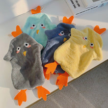 Load image into Gallery viewer, Cute Cartoon Chicken Hand Towel Super Absorbent Microfiber Coral Fleece Kitchen Handkerchief High-efficiency Tableware Cleaning Dishcloth Tools for Child

