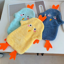 Load image into Gallery viewer, Cute Cartoon Chicken Hand Towel Super Absorbent Microfiber Coral Fleece Kitchen Handkerchief High-efficiency Tableware Cleaning Dishcloth Tools for Child
