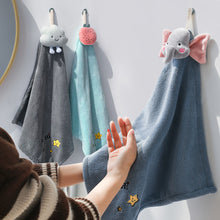 Load image into Gallery viewer, Cute Cartoon Toy Hand Towel Super Absorbent Microfiber Coral Fleece Kitchen Handkerchief High-efficiency Tableware Cleaning Dishcloth Tools for Child
