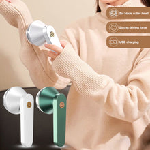 Load image into Gallery viewer, USB Rechargeable Electric Lint Remover Fluff Pellets Cut Fuzz Pellet Trimmer Machine Portable Sweater Shaver Fuzz Spooling Machine Pellets Removal Cutter
