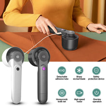 Load image into Gallery viewer, USB Rechargeable Electric Lint Remover Fluff Pellets Cut Fuzz Pellet Trimmer Machine Portable Sweater Shaver Fuzz Spooling Machine Pellets Removal Cutter

