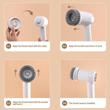 Load image into Gallery viewer, 4 in 1 Multifunction Handheld Electric Cleaning Brush For Shoes Usb Rechargeable Waterproof Kitchen Dishwashing Tool
