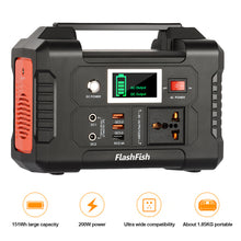 Load image into Gallery viewer, 200-240V 200W Solar Generator 40800mAh Portable Power Station Pure Sine Wave for Home Car Drone Laptops
