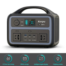 Load image into Gallery viewer, 200-240V 600W EU 600Wh Portable Power Station Pure Sine Wave for Home Outdoor Car Drone Laptops Solar Generator Charging
