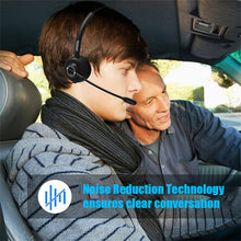 Load image into Gallery viewer, M97 5.0 Headset Wireless Over-Head CVC6.0 Noise Canceling Headphones with Microphone with charging base for Trucker/Driver
