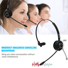 Load image into Gallery viewer, M97 5.0 Headset Wireless Over-Head CVC6.0 Noise Canceling Headphones with Microphone with charging base for Trucker/Driver

