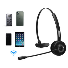 Load image into Gallery viewer, M97 5.0 Headset Wireless Over-Head CVC6.0 Noise Canceling Headphones with Microphone with charging base for Trucker/Driver
