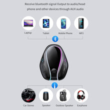 Load image into Gallery viewer, GR07 Wireless-compatible 5.3 Audio Receiver Car Kit Hands-free Call Card Mp3 Player With Colorful Led Backlight Adapter
