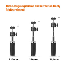 Load image into Gallery viewer, Mini Compact Portable Telescopic Tripod Can Be Rotated 360 Degrees Handheld Portable Bracket Desktop Tripod
