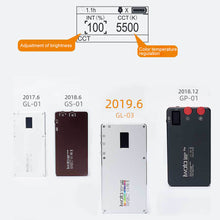 Load image into Gallery viewer, GL-03 RGB Full Color LED Video Light 3000K-5500K Dimmable Photography Video Studio DSLR Cameras Light for Vlogging Live
