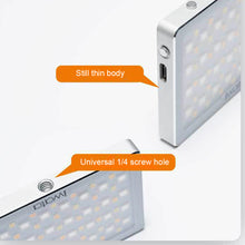 Load image into Gallery viewer, GL-03 RGB Full Color LED Video Light 3000K-5500K Dimmable Photography Video Studio DSLR Cameras Light for Vlogging Live

