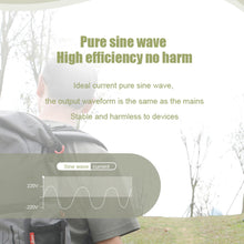 Load image into Gallery viewer, 200-240V 600W EU 600Wh Portable Power Station Pure Sine Wave for Home Outdoor Car Drone Laptops Solar Generator Charging
