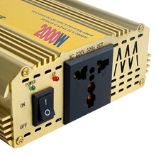 Load image into Gallery viewer, 2000W Car Pure Sinewave Inverter Sine Wave Power Inverter DC 12V To AC 220V Voltage Converter Car Micro Converter Transformer

