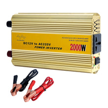 Load image into Gallery viewer, 2000W Car Pure Sinewave Inverter Sine Wave Power Inverter DC 12V To AC 220V Voltage Converter Car Micro Converter Transformer
