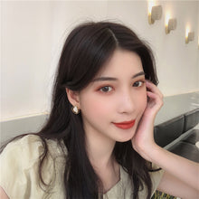 Load image into Gallery viewer, Temperamental Simple Geometric Shell Ear Studs Earrings Versatile Alloy Ear Studs Women Jewelry Accessories
