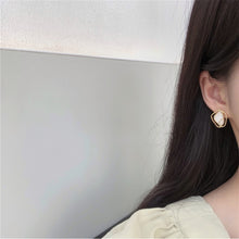 Load image into Gallery viewer, Temperamental Simple Geometric Shell Ear Studs Earrings Versatile Alloy Ear Studs Women Jewelry Accessories
