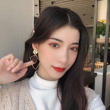Load image into Gallery viewer, Temperamental Vintage Earrings Geometrically Irregular Oil Dropping Ear Studs Asymmetrical Simple Earrings Jewelry Gift
