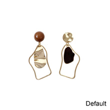 Load image into Gallery viewer, Temperamental Vintage Earrings Geometrically Irregular Oil Dropping Ear Studs Asymmetrical Simple Earrings Jewelry Gift
