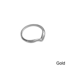 Load image into Gallery viewer, Fashion Personalized Ring Gold Silver Alloy Non-adjustable Ring Niche Simple Jewelry Accessory for Women
