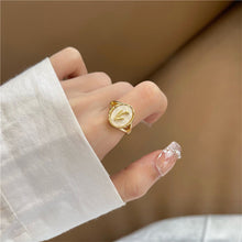 Load image into Gallery viewer, Retro Niche Gold Tulip Flower Ring Fashion Opening Adjustable Alloy Ring Women Jewelry Accessory
