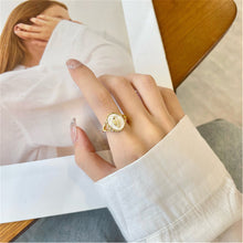Load image into Gallery viewer, Retro Niche Gold Tulip Flower Ring Fashion Opening Adjustable Alloy Ring Women Jewelry Accessory
