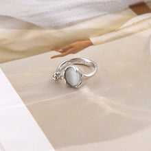 Load image into Gallery viewer, Fashion Vintage Opal Ring Niche Irregular Opening Adjustable Ring Alloy Ring Women Jewelry Accessory
