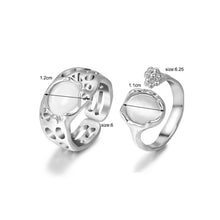 Load image into Gallery viewer, Fashion Vintage Opal Ring Niche Irregular Opening Adjustable Ring Alloy Ring Women Jewelry Accessory
