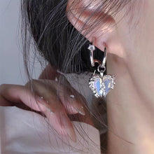Load image into Gallery viewer, Split Love Diamond Necklace Ring Earring Fashion Creative Alloy Love Necklace Ring Earring Jewelry Gift
