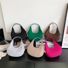 Load image into Gallery viewer, Fashion Niche Crescent Bag Shoulder Bag Versatile Felt Cloth Armpit Bag Women Handbag Shoulder Bag

