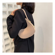 Load image into Gallery viewer, Fashion Niche Crescent Bag Shoulder Bag Versatile Felt Cloth Armpit Bag Women Handbag Shoulder Bag
